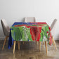 Personalized Afro-Haitians Tropical Tablecloth Fleur-De-Lis Veves Motif - African Pride
