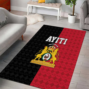 Afro-Haitians Empire of Haiti 1804-1806 Area Rug Fleur-De-Lis Veves Motif - African Pride