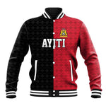 Afro-Haitians Empire of Haiti 1804-1806 Baseball Jacket Fleur-De-Lis Veves Motif - African Pride