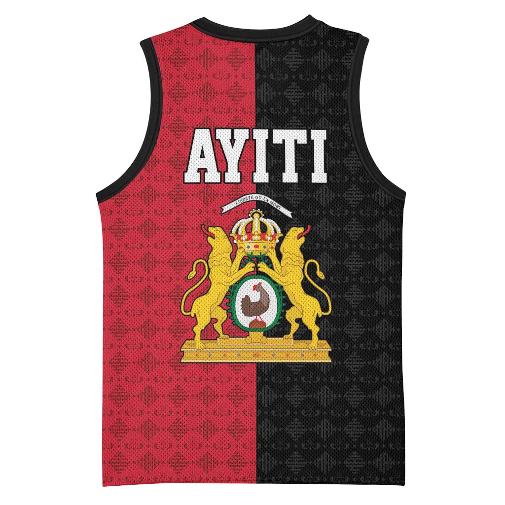 Afro-Haitians Empire of Haiti 1804-1806 Basketball Jersey Fleur-De-Lis Veves Motif - African Pride