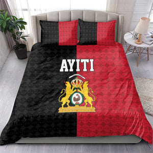 Afro-Haitians Empire of Haiti 1804-1806 Bedding Set Fleur-De-Lis Veves Motif - African Pride