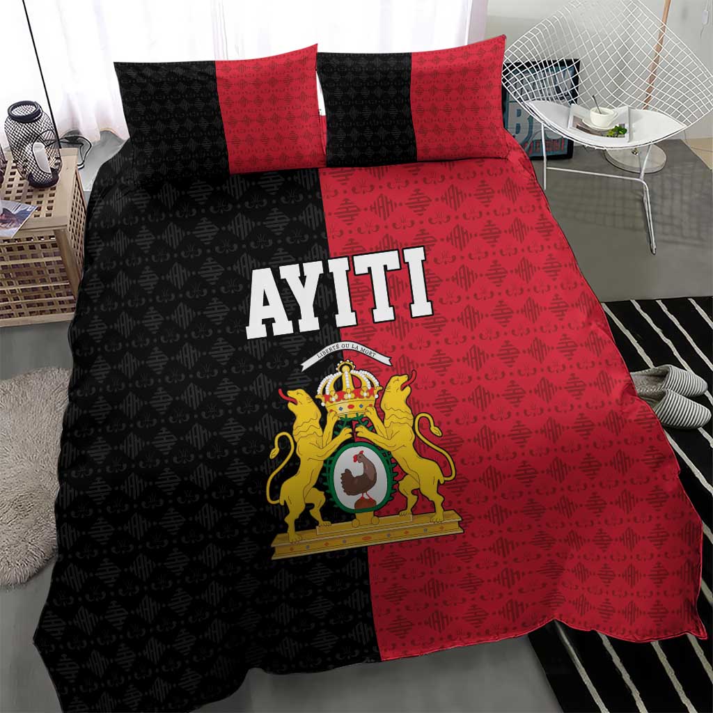 Afro-Haitians Empire of Haiti 1804-1806 Bedding Set Fleur-De-Lis Veves Motif - African Pride