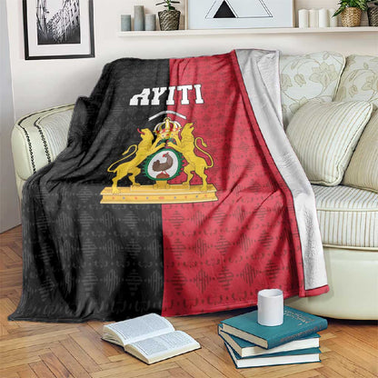 Afro-Haitians Empire of Haiti 1804-1806 Blanket Fleur-De-Lis Veves Motif - African Pride
