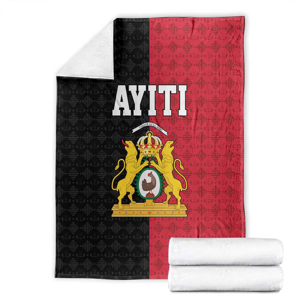 Afro-Haitians Empire of Haiti 1804-1806 Blanket Fleur-De-Lis Veves Motif - African Pride