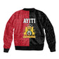Afro-Haitians Empire of Haiti 1804-1806 Bomber Jacket Fleur-De-Lis Veves Motif - African Pride