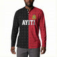 Afro-Haitians Empire of Haiti 1804-1806 Button Sweatshirt Fleur-De-Lis Veves Motif