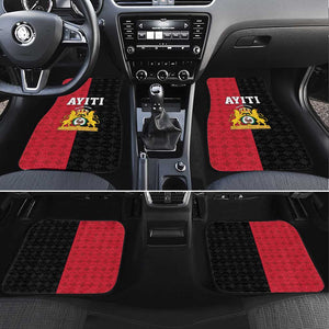Afro-Haitians Empire of Haiti 1804-1806 Car Mats Fleur-De-Lis Veves Motif - African Pride