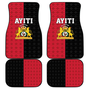 Afro-Haitians Empire of Haiti 1804-1806 Car Mats Fleur-De-Lis Veves Motif - African Pride