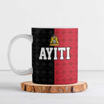 Afro-Haitians Empire of Haiti 1804-1806 Ceramic Mug Fleur-De-Lis Veves Motif - African Pride