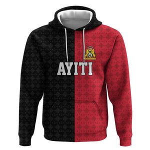 Afro-Haitians Empire of Haiti 1804-1806 Hoodie Fleur-De-Lis Veves Motif - African Pride