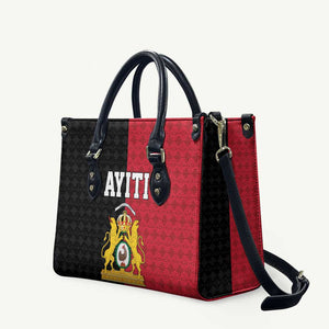 Afro-Haitians Empire of Haiti 1804-1806 Leather Bag Fleur-De-Lis Veves Motif - African Pride