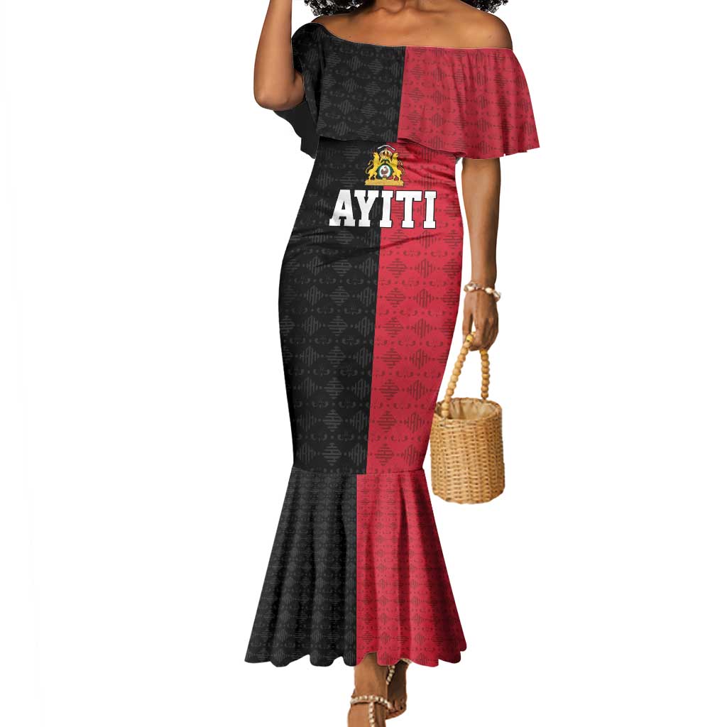 Afro-Haitians Empire of Haiti 1804-1806 Mermaid Dress Fleur-De-Lis Veves Motif LT18