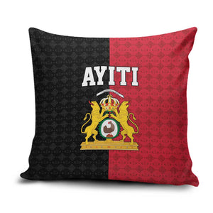 Afro-Haitians Empire of Haiti 1804-1806 Pillow Cover Fleur-De-Lis Veves Motif - African Pride