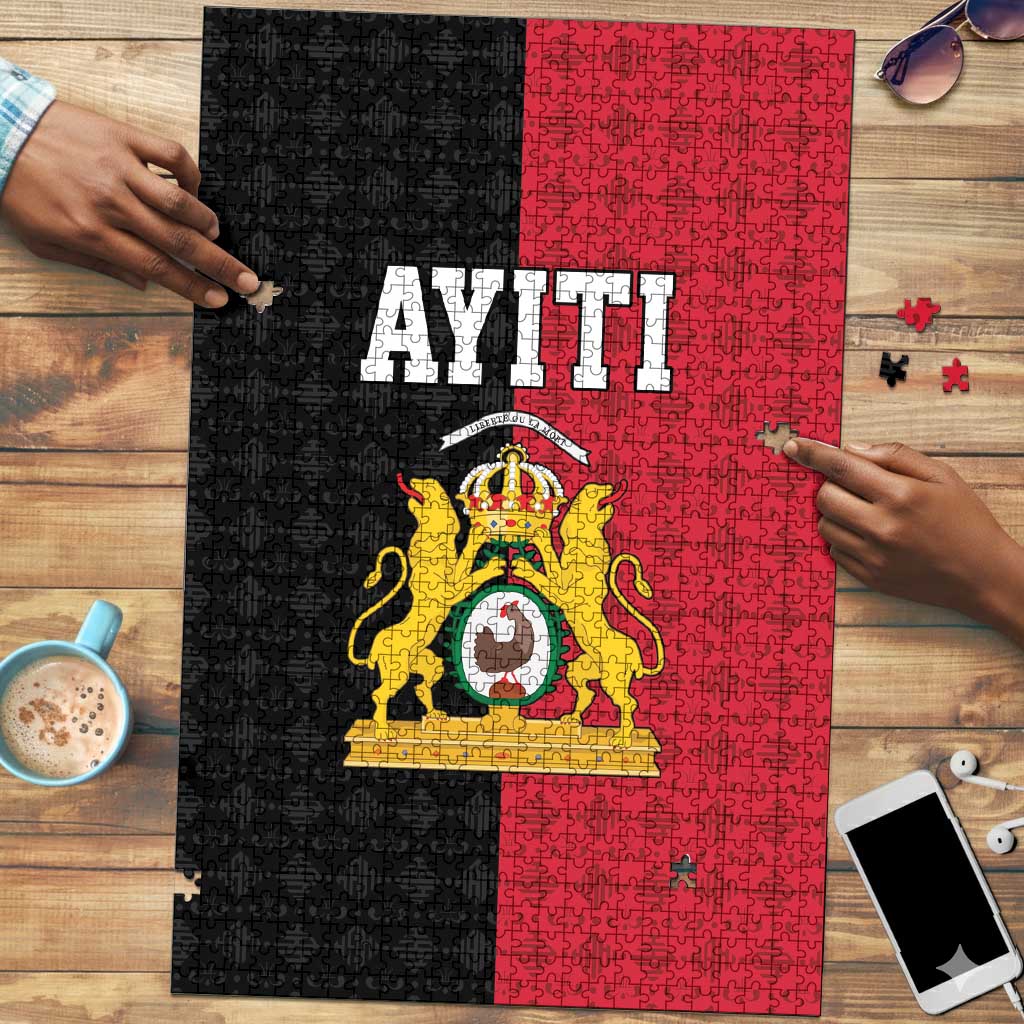 Afro-Haitians Empire of Haiti 1804-1806 Puzzle Fleur-De-Lis Veves Motif - African Pride
