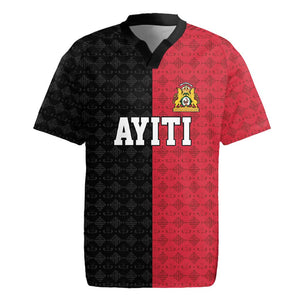 Afro-Haitians Empire of Haiti 1804-1806 Rugby Jersey Fleur-De-Lis Veves Motif LT18