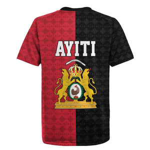 Afro-Haitians Empire of Haiti 1804-1806 Rugby Jersey Fleur-De-Lis Veves Motif LT18