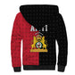 Afro-Haitians Empire of Haiti 1804-1806 Sherpa Hoodie Fleur-De-Lis Veves Motif - African Pride