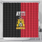Afro-Haitians Empire of Haiti 1804-1806 Shower Curtain Fleur-De-Lis Veves Motif - African Pride