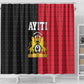 Afro-Haitians Empire of Haiti 1804-1806 Shower Curtain Fleur-De-Lis Veves Motif - African Pride