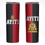 Afro-Haitians Empire of Haiti 1804-1806 Skinny Tumbler Fleur-De-Lis Veves Motif - African Pride