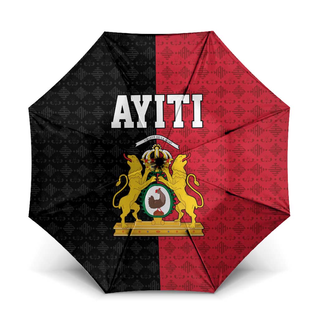 Afro-Haitians Empire of Haiti 1804-1806 Umbrella Fleur-De-Lis Veves Motif - African Pride