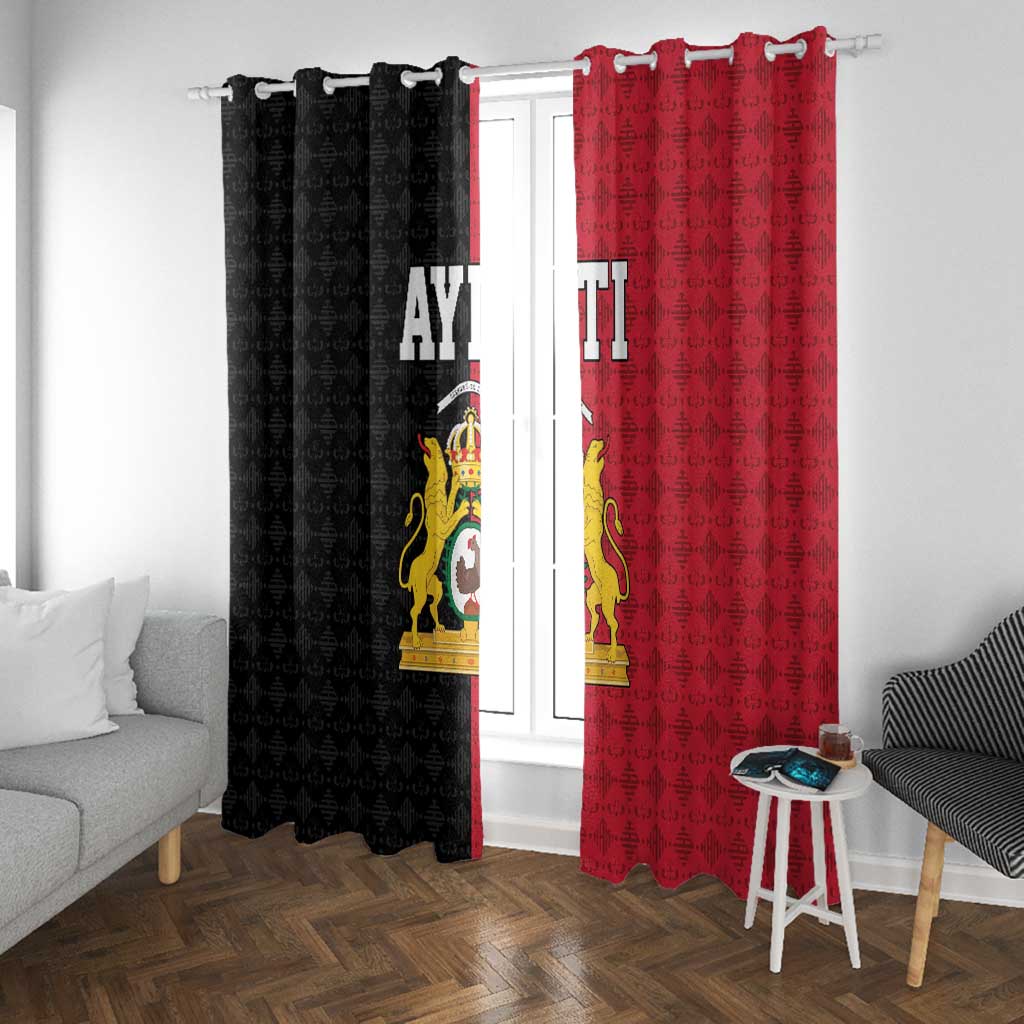 Afro-Haitians Empire of Haiti 1804-1806 Window Curtain Fleur-De-Lis Veves Motif - African Pride