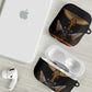 Winged Egypt Cats AirPods Case Hieroglyphs Alphabet Pattern