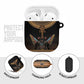 Winged Egypt Cats AirPods Case Hieroglyphs Alphabet Pattern