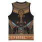 Winged Egypt Cats Basketball Jersey Hieroglyphs Alphabet Pattern LT18