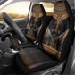 Winged Egypt Cats Car Seat Cover Hieroglyphs Alphabet Pattern