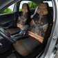 Winged Egypt Cats Car Seat Cover Hieroglyphs Alphabet Pattern