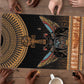 Winged Egypt Cats Puzzle Hieroglyphs Alphabet Pattern