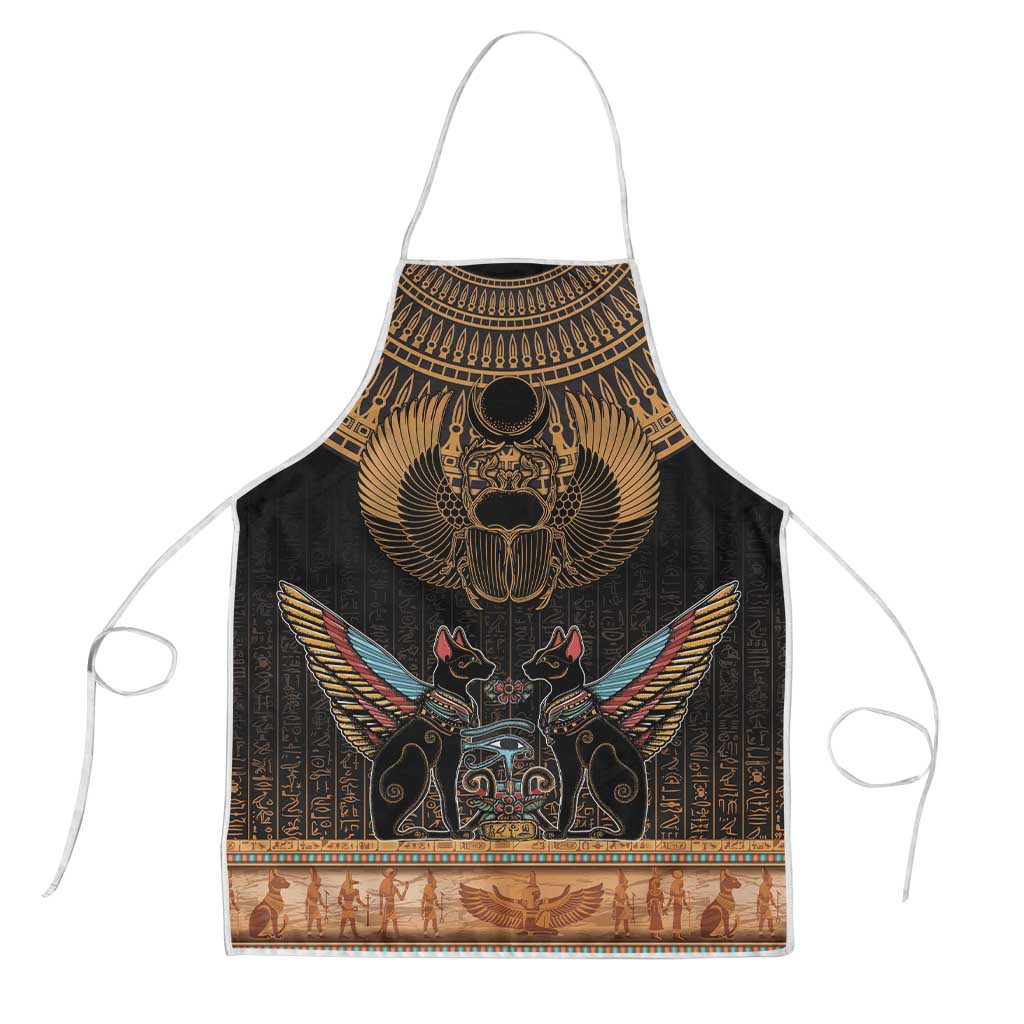 Ancient Egypt Scarab Beetle Apron Hieroglyphs Alphabet Pattern