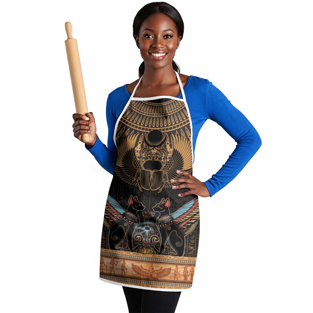 Ancient Egypt Scarab Beetle Apron Hieroglyphs Alphabet Pattern