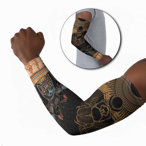 Ancient Egypt Scarab Beetle Arm Sleeves Hieroglyphs Alphabet Pattern