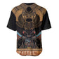 Ancient Egypt Scarab Beetle Baseball Jersey Hieroglyphs Alphabet Pattern