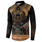 Ancient Egypt Scarab Beetle Button Sweatshirt Hieroglyphs Alphabet Pattern