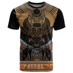 Ancient Egypt Scarab Beetle T shirt Hieroglyphs Alphabet Pattern