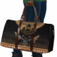 Ancient Egypt Scarab Beetle Travel Bag Hieroglyphs Alphabet Pattern