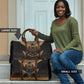Ancient Egypt Scarab Beetle Travel Bag Hieroglyphs Alphabet Pattern