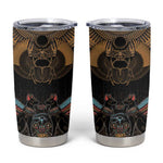 Ancient Egypt Scarab Beetle Tumbler Cup Hieroglyphs Alphabet Pattern
