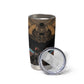 Ancient Egypt Scarab Beetle Tumbler Cup Hieroglyphs Alphabet Pattern