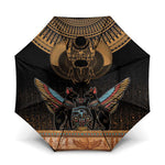 Ancient Egypt Scarab Beetle Umbrella Hieroglyphs Alphabet Pattern