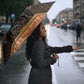 Ancient Egypt Scarab Beetle Umbrella Hieroglyphs Alphabet Pattern