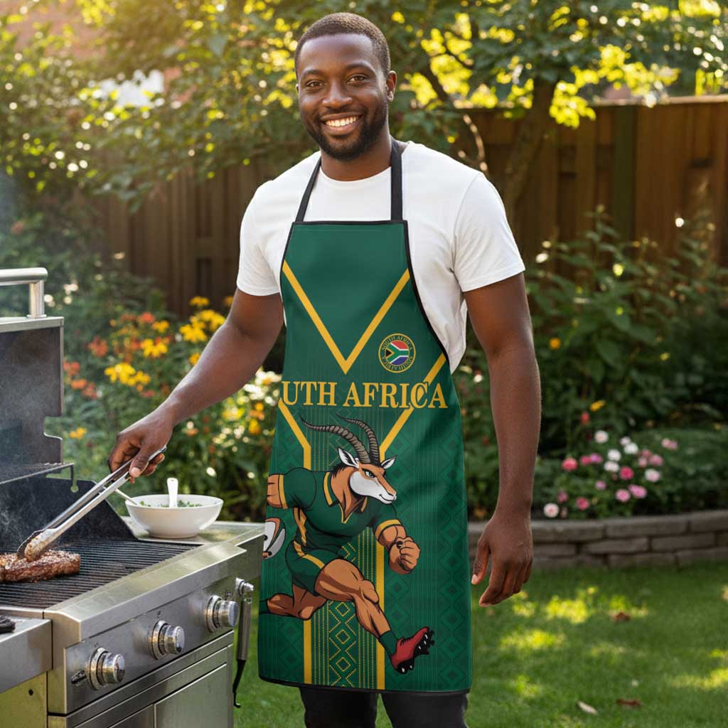 South Africa Rugby Apron Go Springboks - African Pride