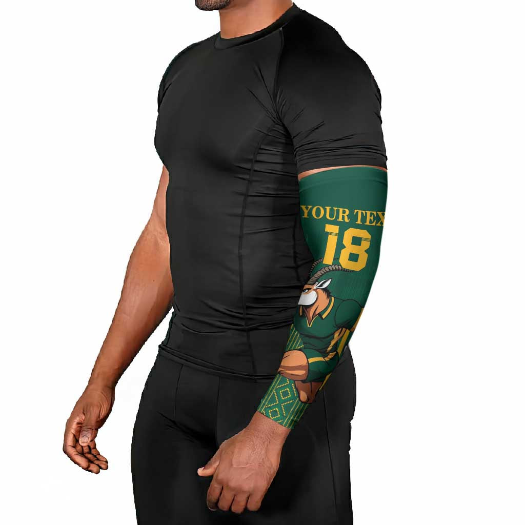 Custom South Africa Rugby Arm Sleeves Go Springboks - African Pride