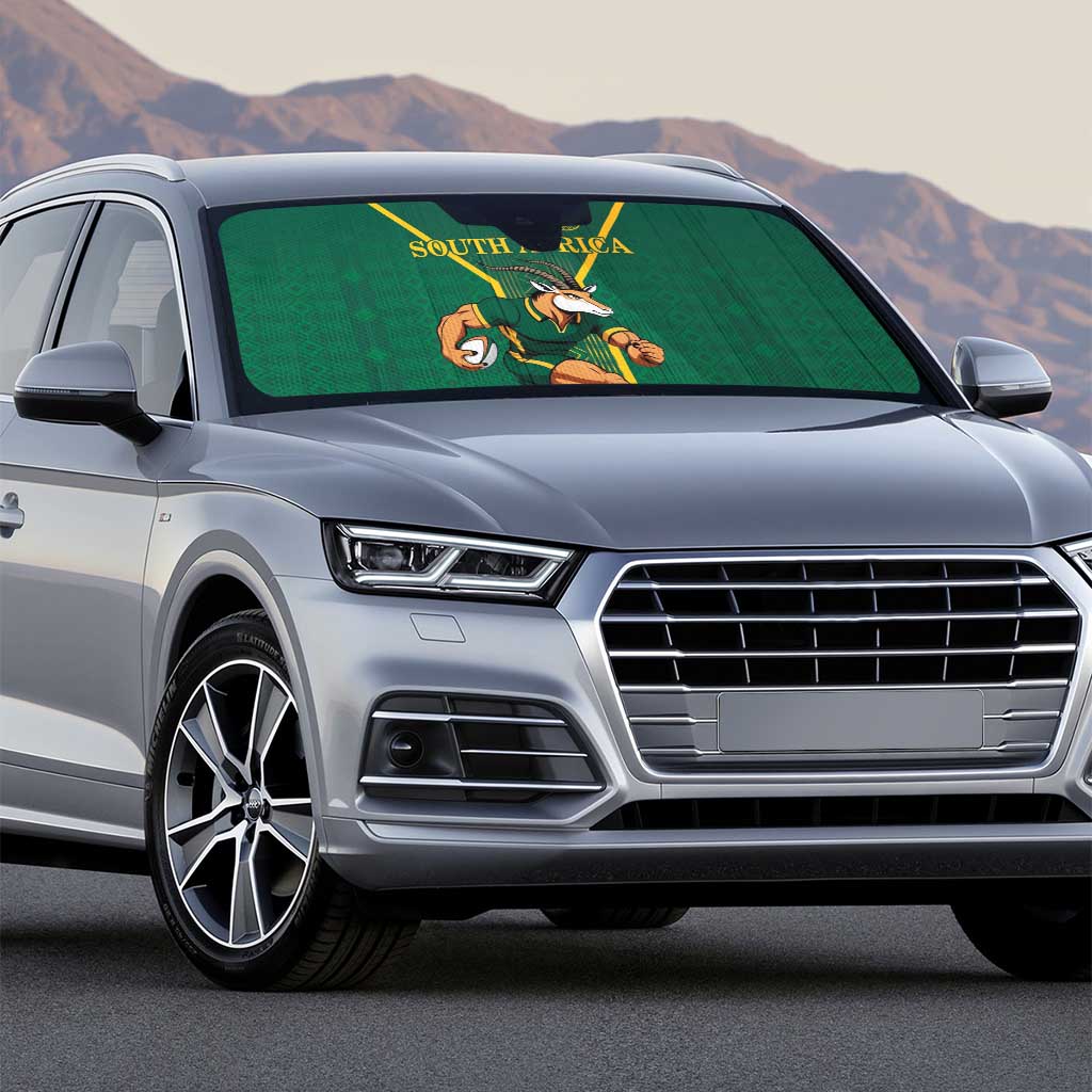 South Africa Rugby Auto Sun Shade Go Springboks - African Pride
