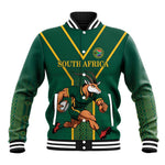 Custom South Africa Rugby Baseball Jacket Go Springboks - African Pride