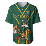Custom South Africa Rugby Baseball Jersey Go Springboks LT18