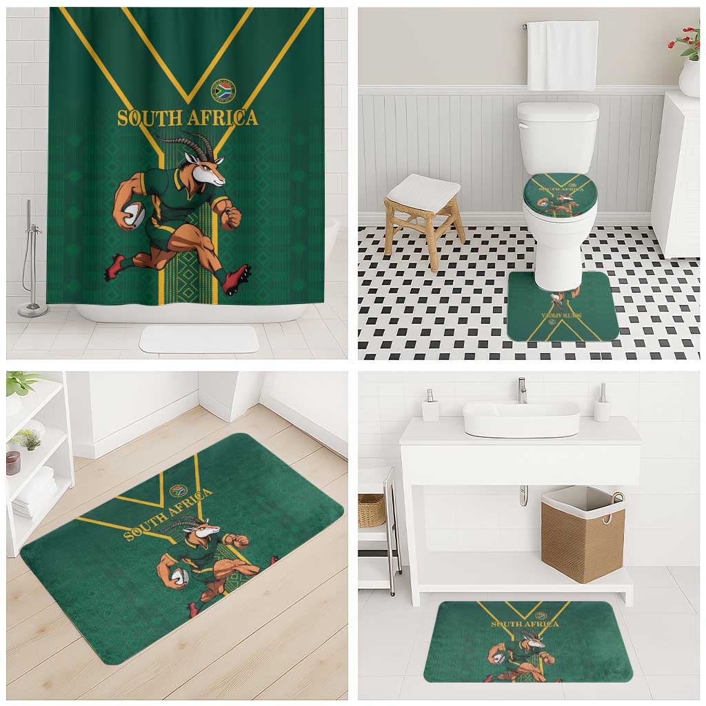 South Africa Rugby Bathroom Set Go Springboks - African Pride